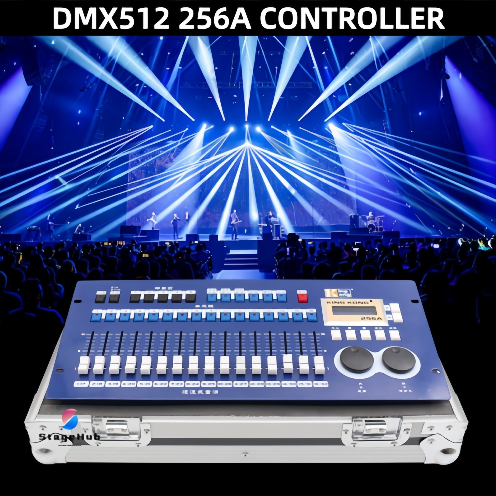 Dj Stage Light King Kong 256A Console Dmx512 Dimmer 256 Channel Controller /Case