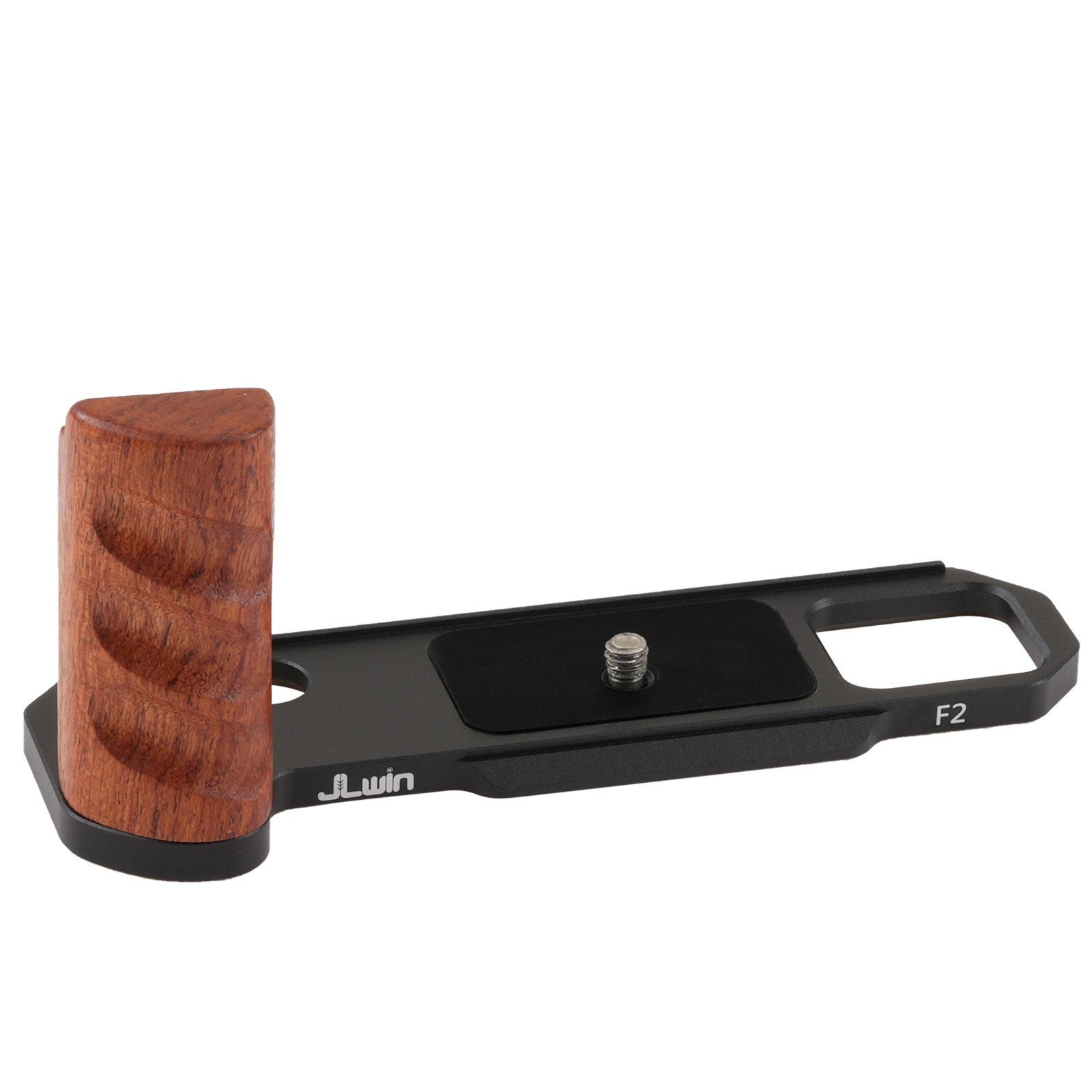 Wooden Vertical Handle Grip Quick Release L Bracket for Nikon F2 Camera Black