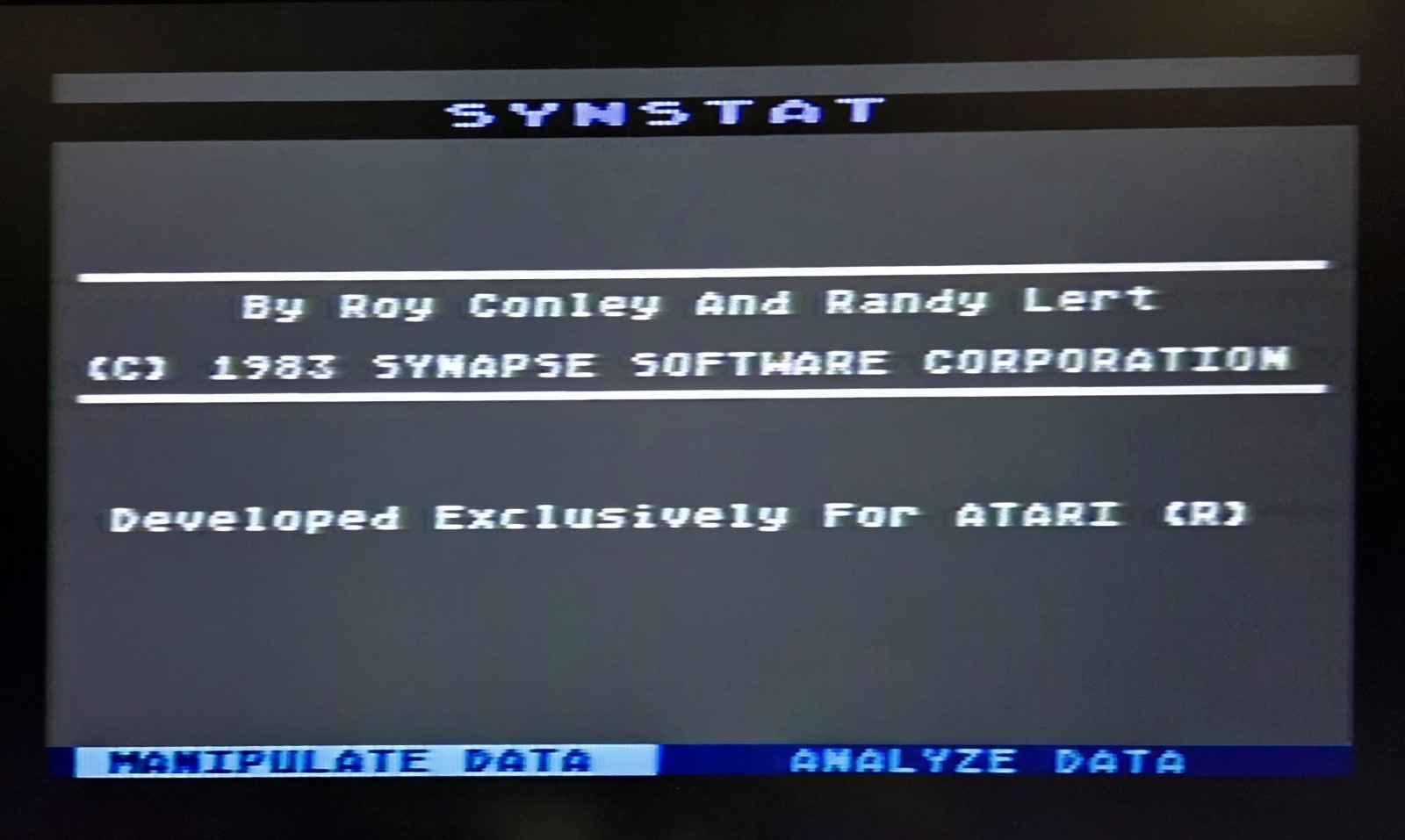 SynCalc, SynFile+, SynTrend with SynStat & SynGraph by Synapse for Atari