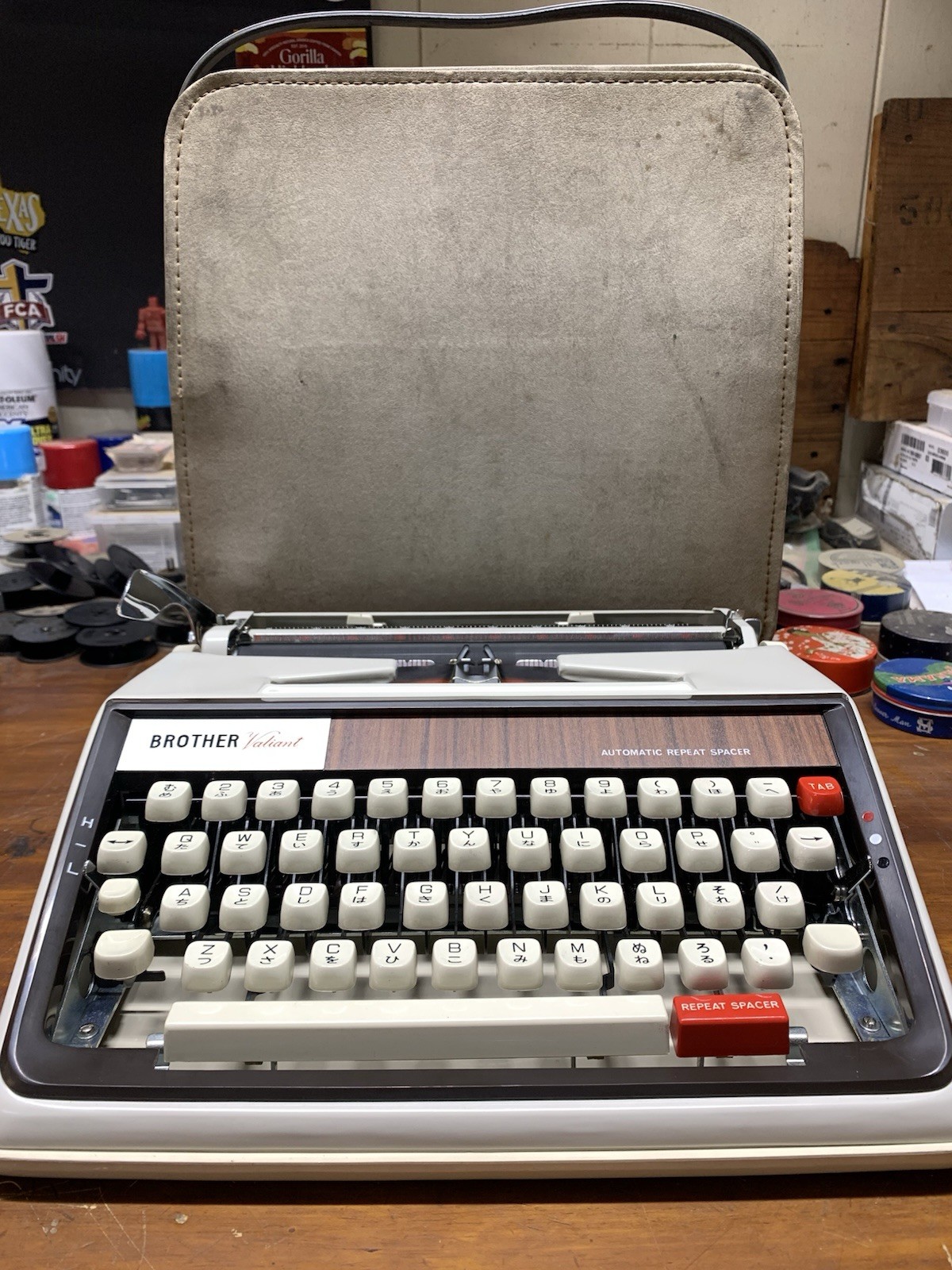 1971 Brother Valiant Typewriter Gothic English & Japanese Hiragana Typeface