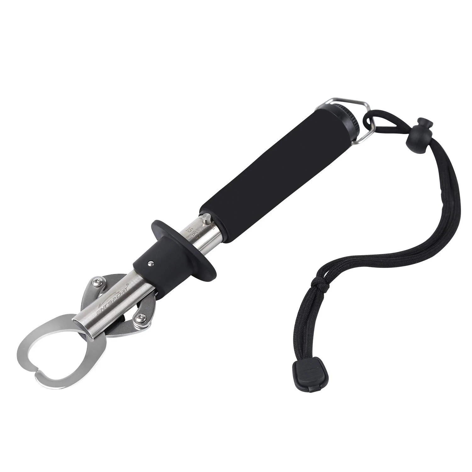 Fish Lip Gripper with Weight Scale, 40 Pound Capacity, Stainless Steel
