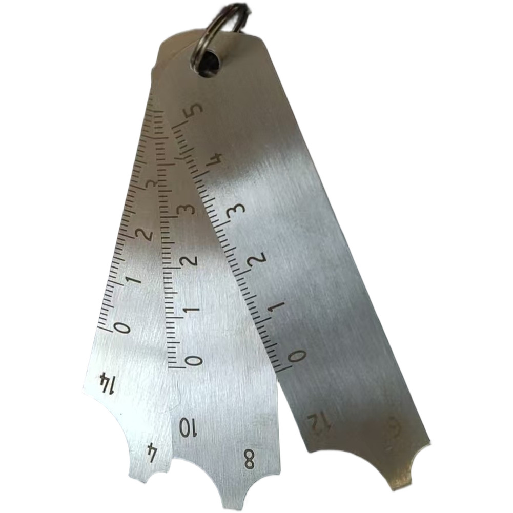 Metric Stainless Steel Weld Gauge Set Three Pieces 050mm For Accurate Weld Size