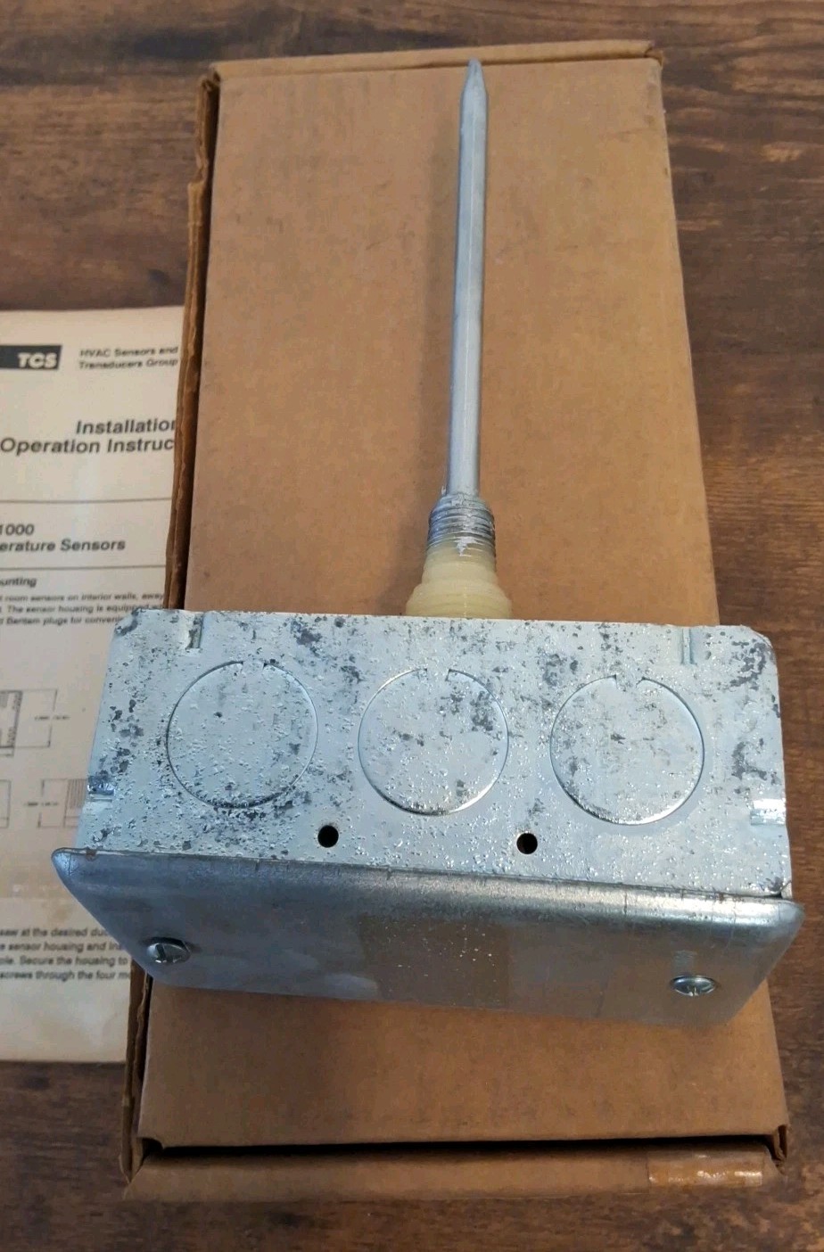 TCS/1000-9-D 4" Duct Mount TD2A Transistor Temperature Sensor