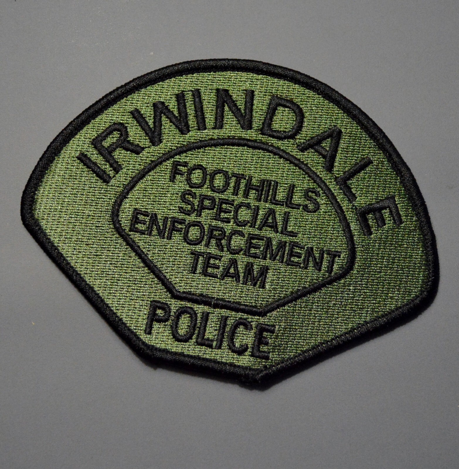 Irwindale California Police FSET Subdued Patch ++ Mint LA County CA