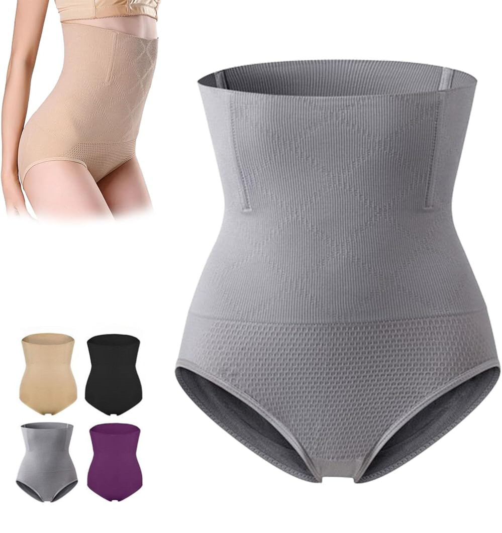 Intervally High Waist Tummy Shapewear Panties, Women's Body Shaper Panty