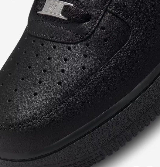 Air force 1 Triple Black Nike Sneakers Men's Women's Shoe