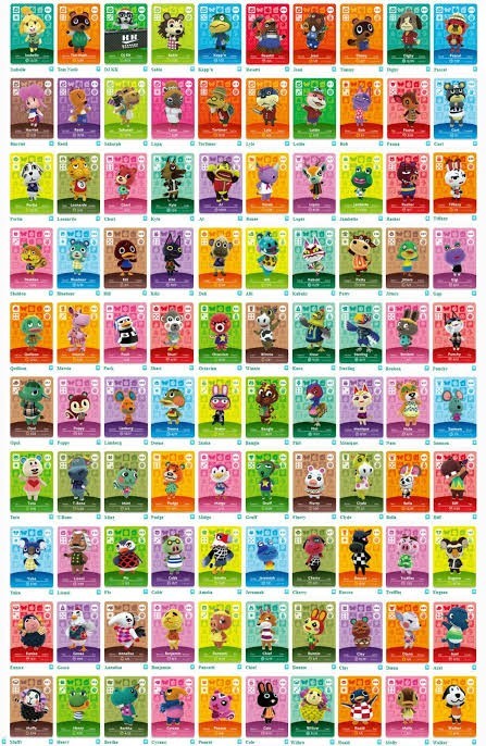 Wish Dwellers from Series 1, 001-100 Amiibo Cards NFC Animal Crossing