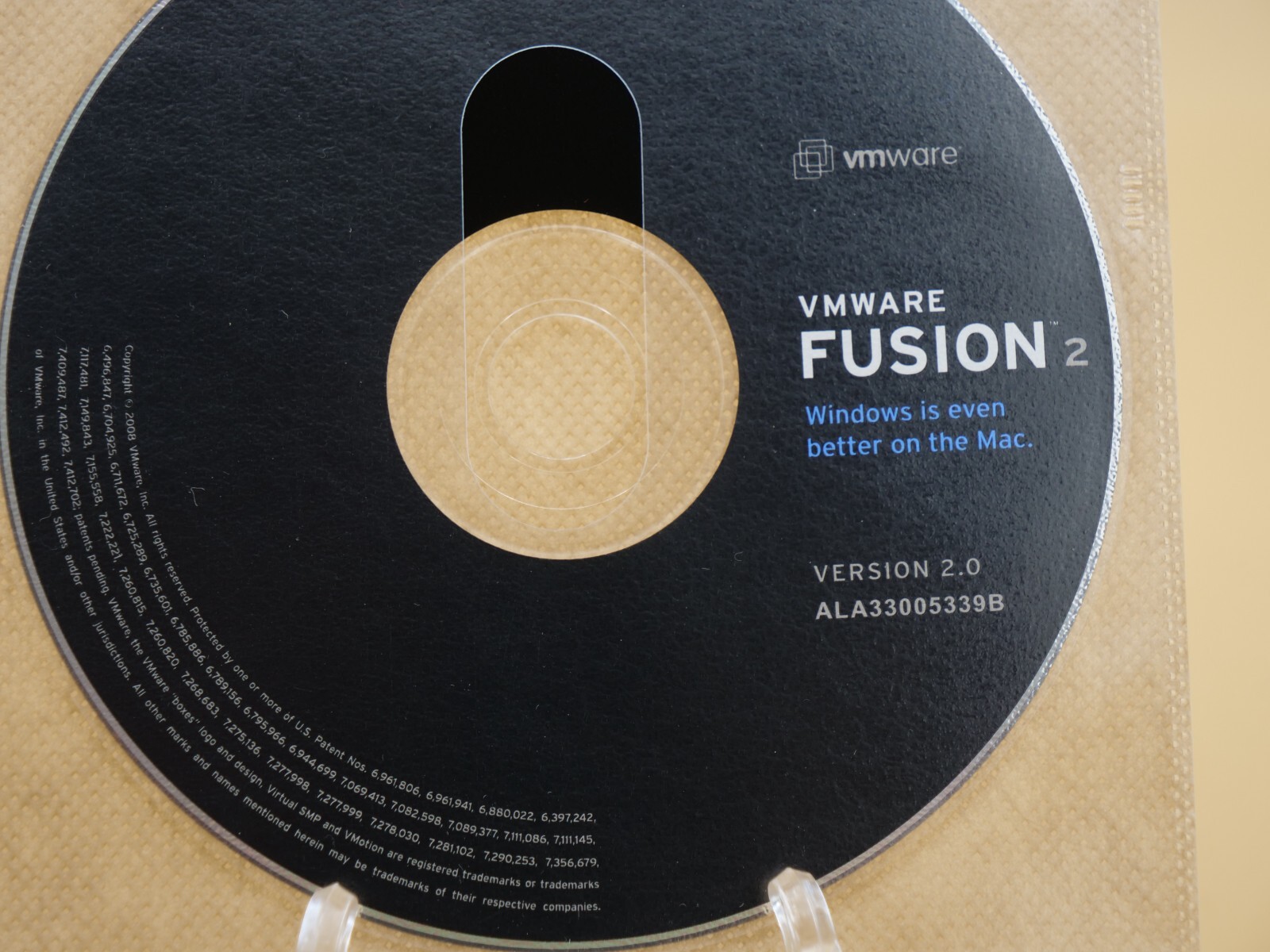 VMWARE Fusion 2 for MacIntosh, 2008, Windows Even Better On The Mac VERSION 2.0