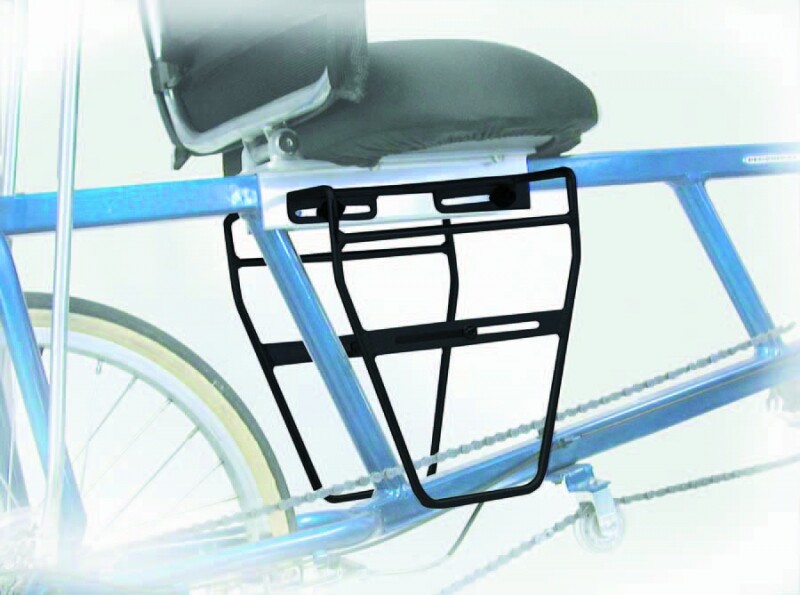 Sun Seeker Recumbent Pannier Rack Bike Mid Ez-1sc Aly Blk Skewers Not Included