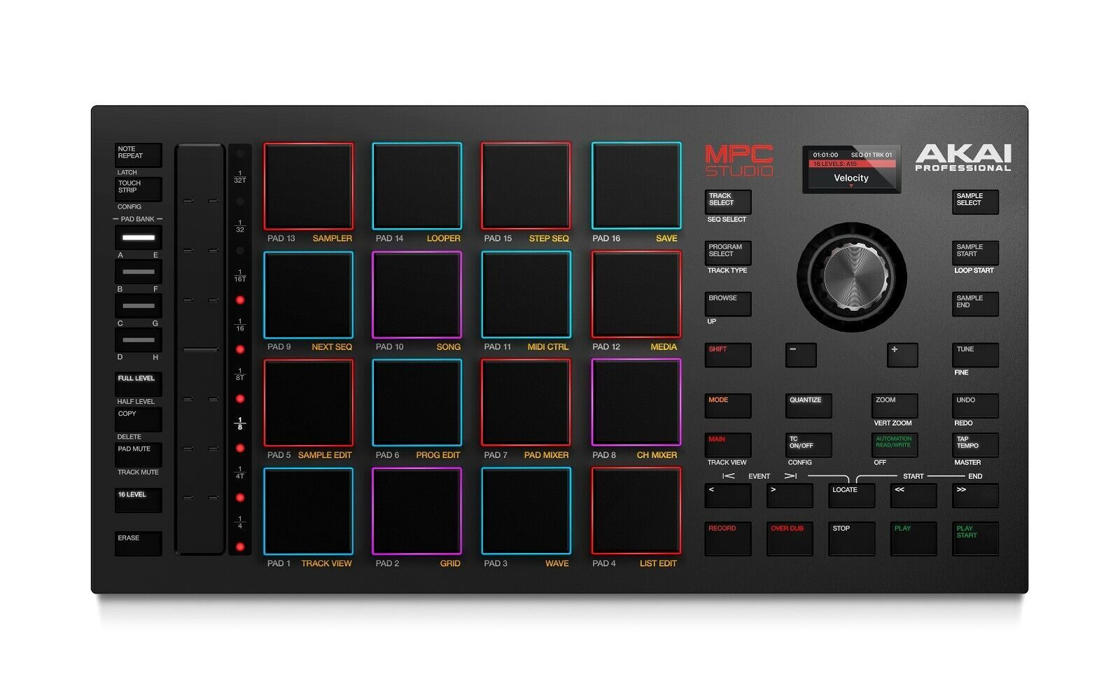 AKAI Professional MPC Studio Midi Music Production Controller with MPC2 Software