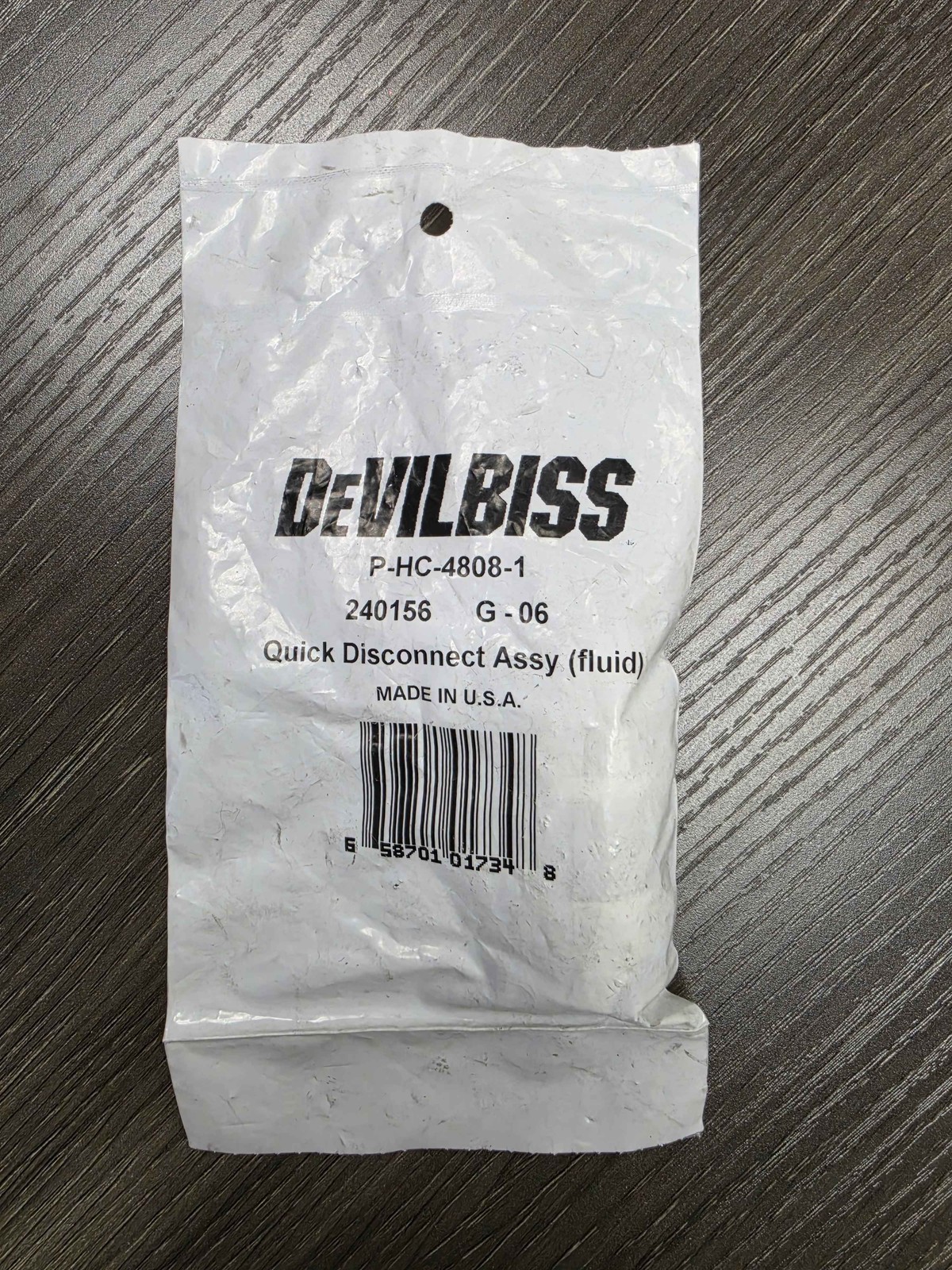 Devilbiss P-HC-4808-1 (240156) Quick Disconnect Assembly