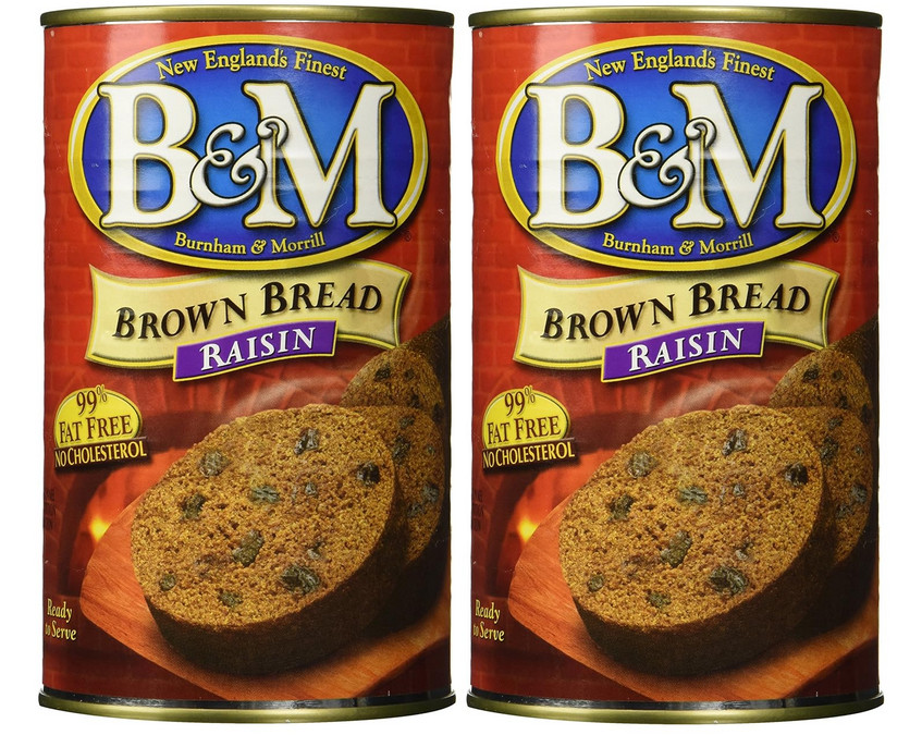 B & M BREAD BROWN RAISIN, 16 oz (Pack of 2)