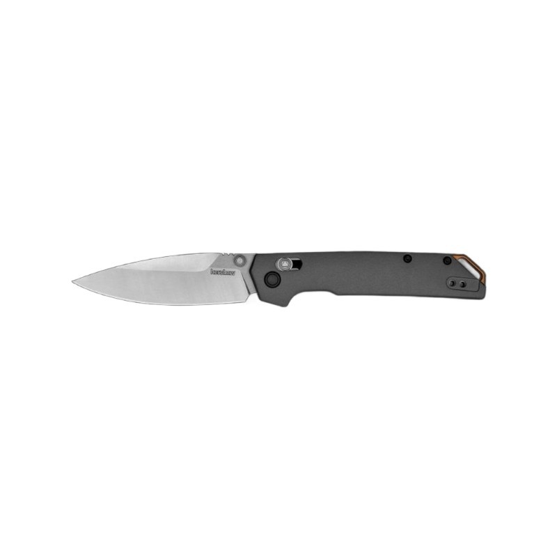 Kershaw 2038 Iridium Folding Knife 3.4" D2 59-60 Stonewashed Spear Point Plain