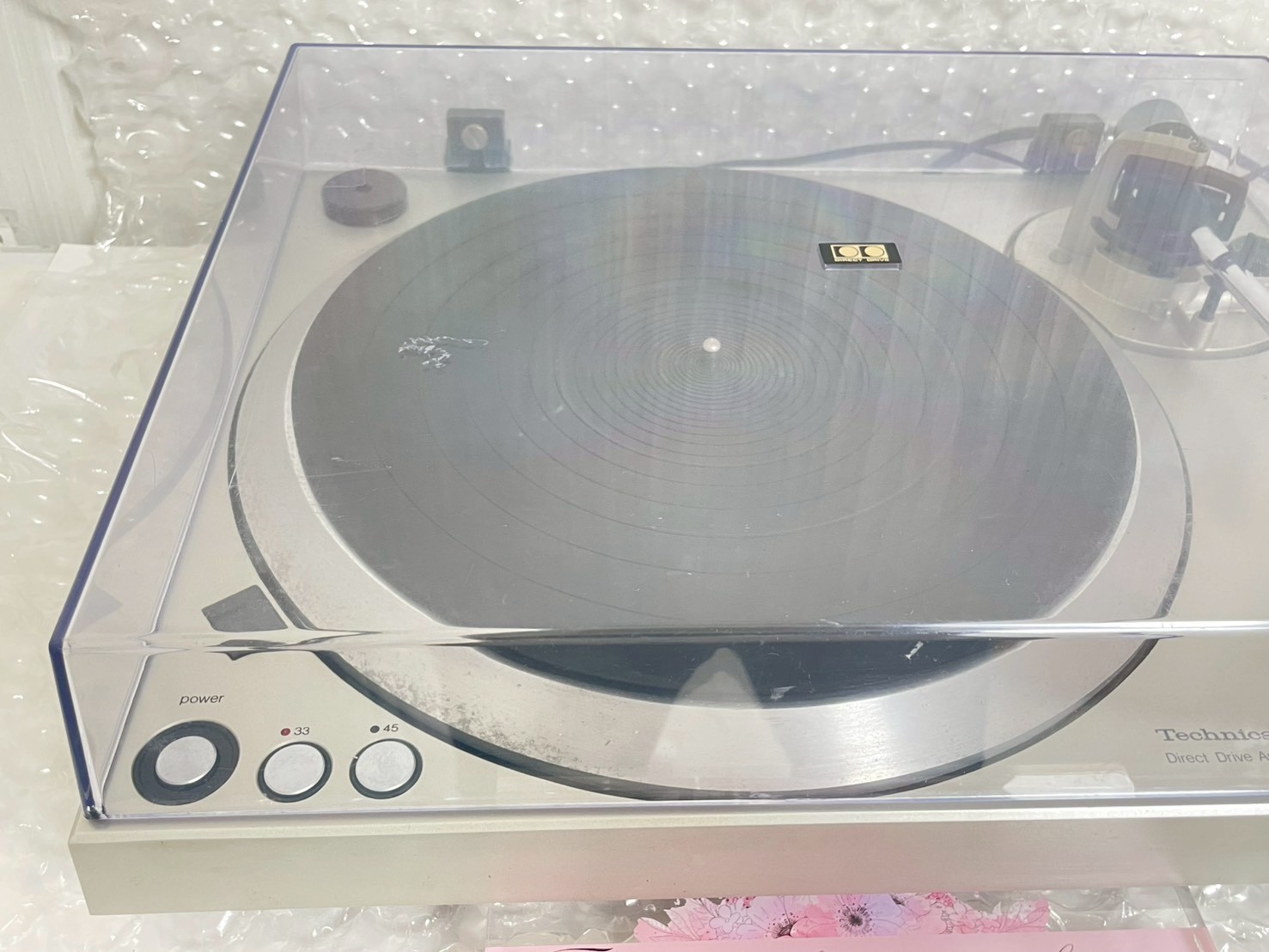 Technics SL-1301 Quartz Direct Drive Automatic Turntable Record Player Used