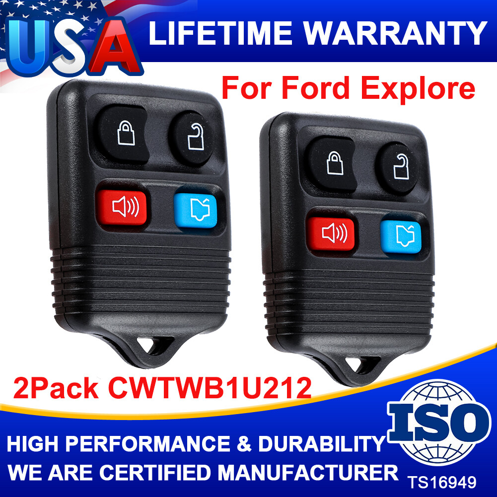 2 For 1999-2006 Ford Mustang Remote Key Fob CWTWB1U212, CWTWB1U345, CWTWB1U331
