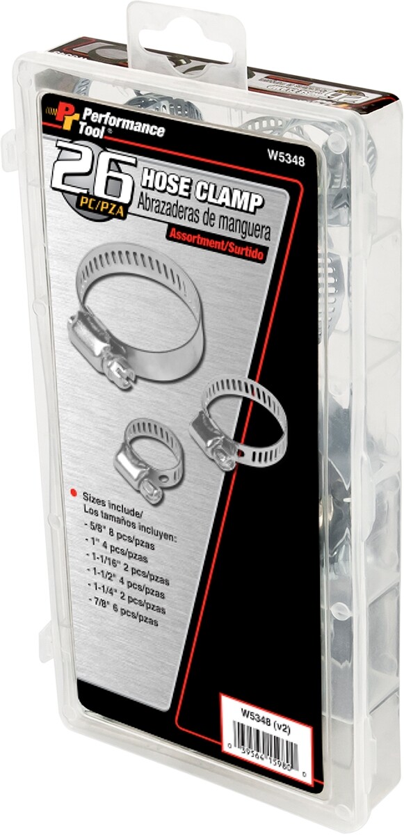 Performance Tool Performance Tools 26-Piece Hose Clamp Assortment W5348