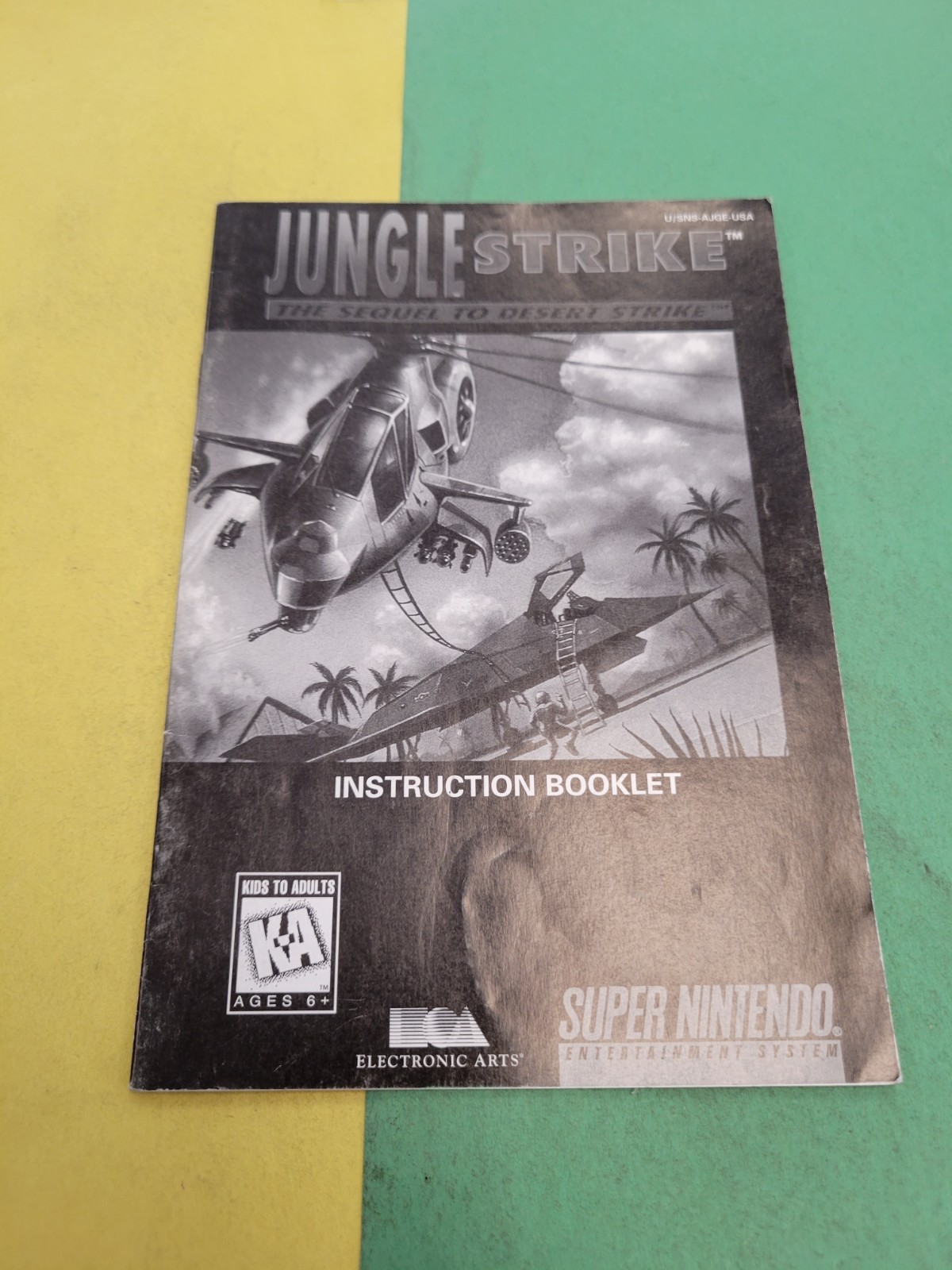Jungle strike snes Manual Only