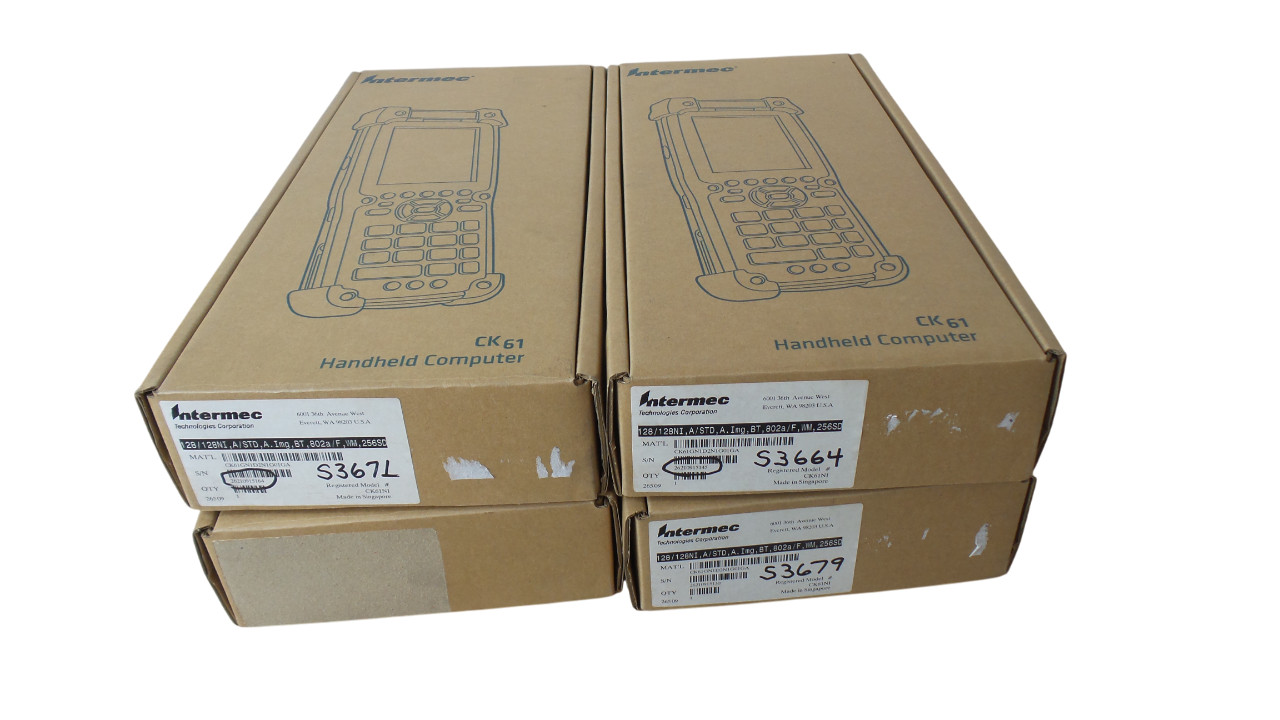 LOT OF 4 Intermec CK61NI Barcode Scanner - Free shipping