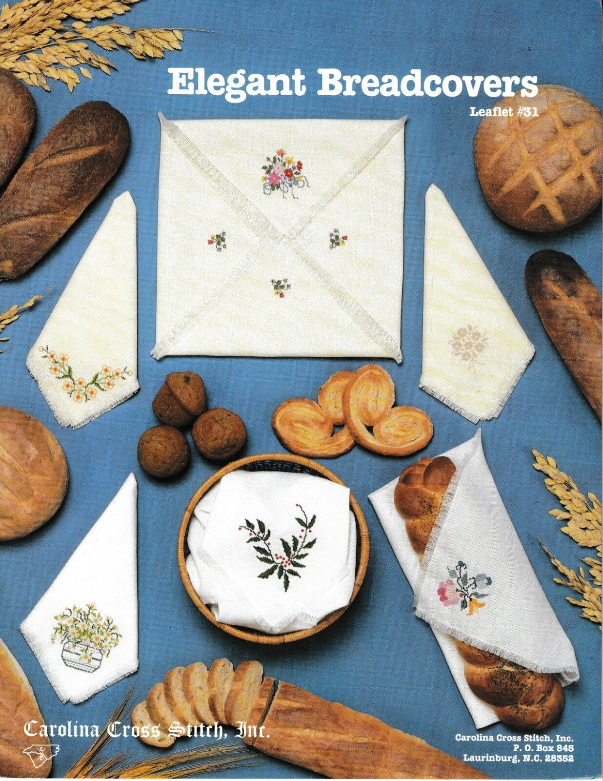 Elegant Breadcovers Flowers Cross Stitch | Carolina Cross Stitch #31