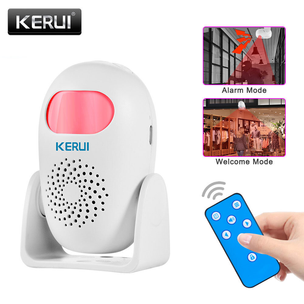 Motion Detector Alarm PIR Infrared Anti-Theft Burglar Welcome Chime Doorbell USA