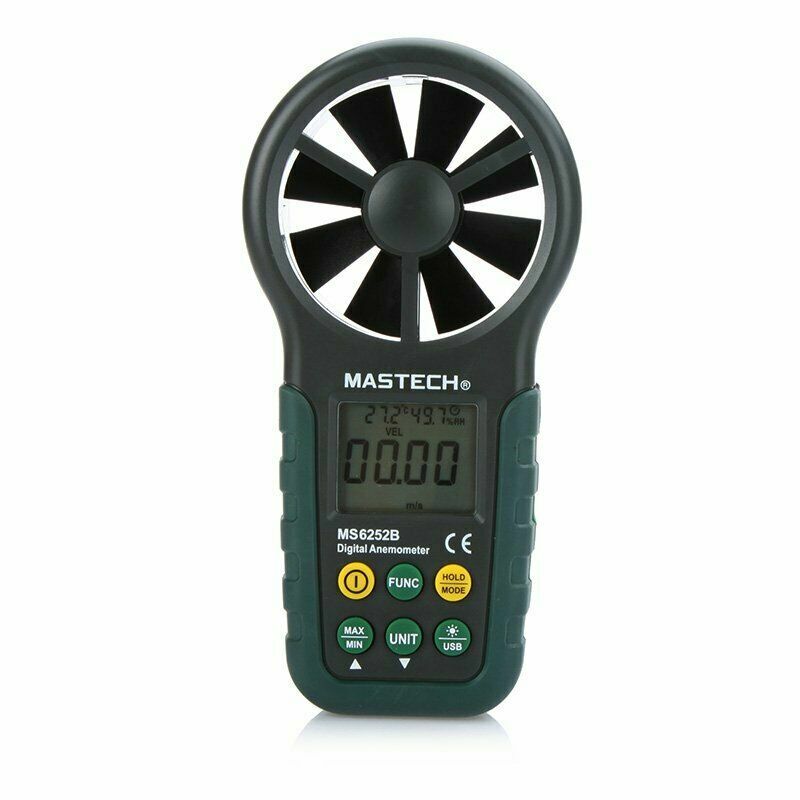MS6252B Professional Digital Anemometer T&RH sensor Air-Velocity/Flow