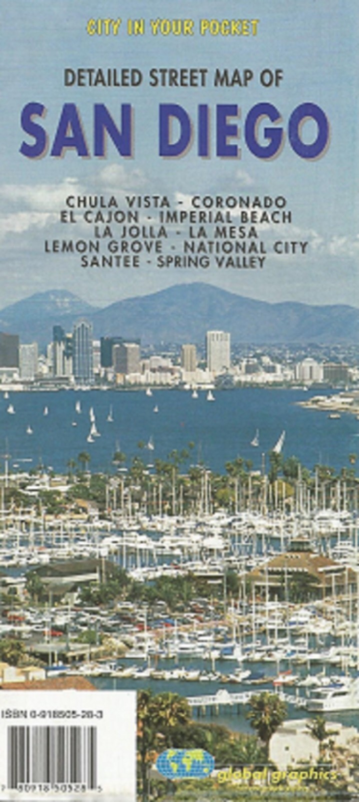 San Diego, CA City in Your Pocket Street Map.