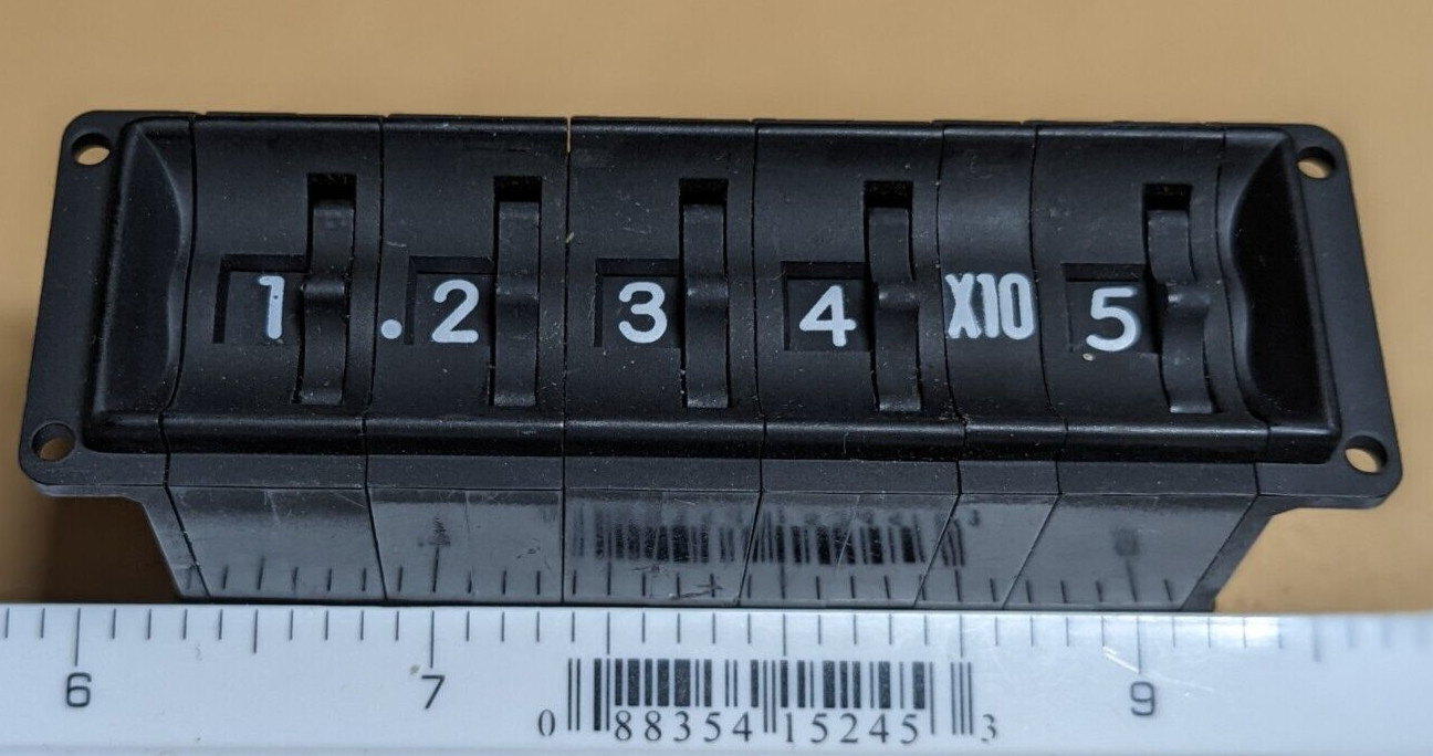 NOS Cherry Digital Rotary Switch - 0 to 9.999 X10 - T20-93MF 5930-01-147-5843