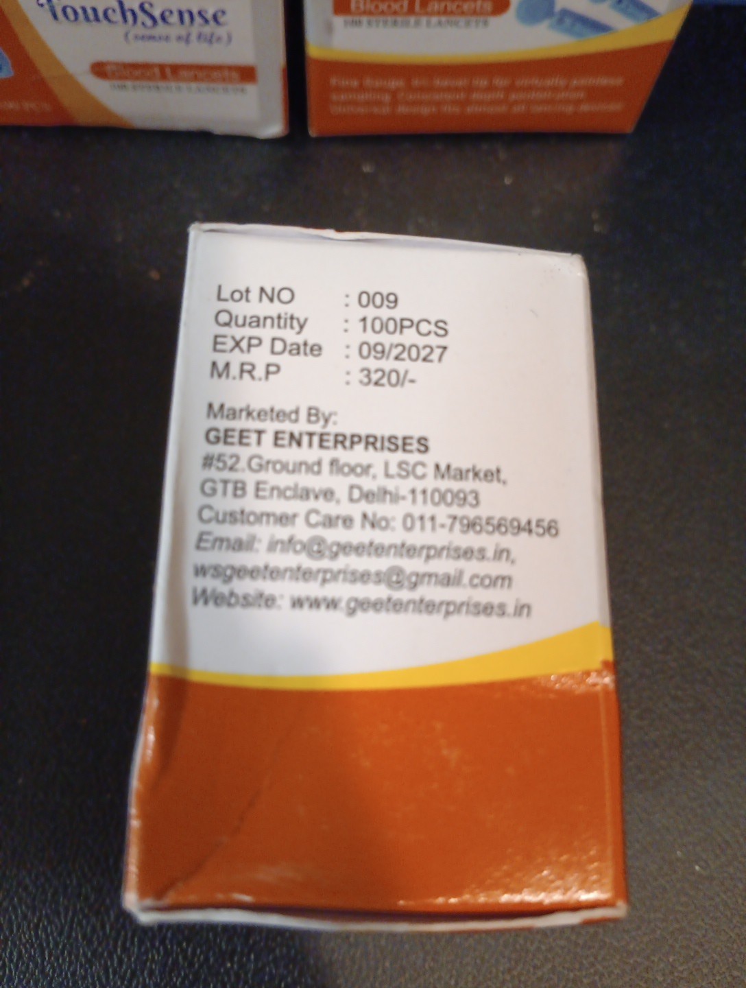 4pk Touch Sense Lancets