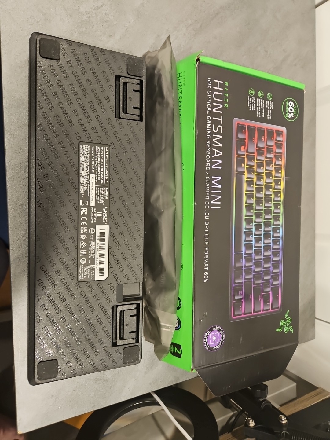 Razer Huntsman Mini 60% Gaming Keyboard Clicky Optical Switch Black