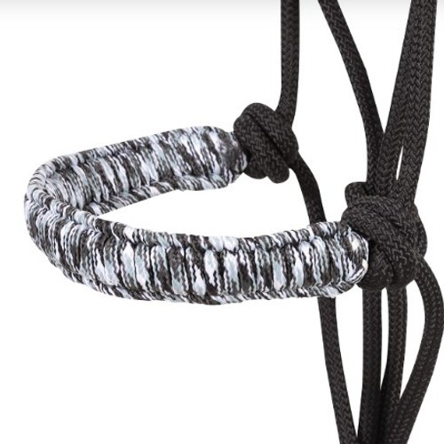Braided Nylon Rope Halter with 8' Lead Rope
