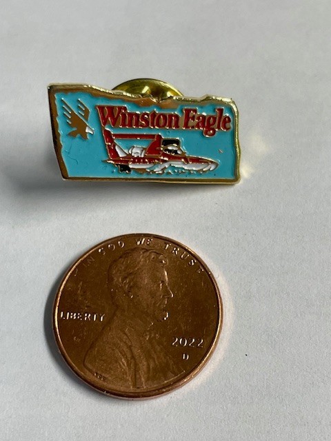 Winston Eagle Hydro tack Seattle Seafair Hyrdoplane race button pin