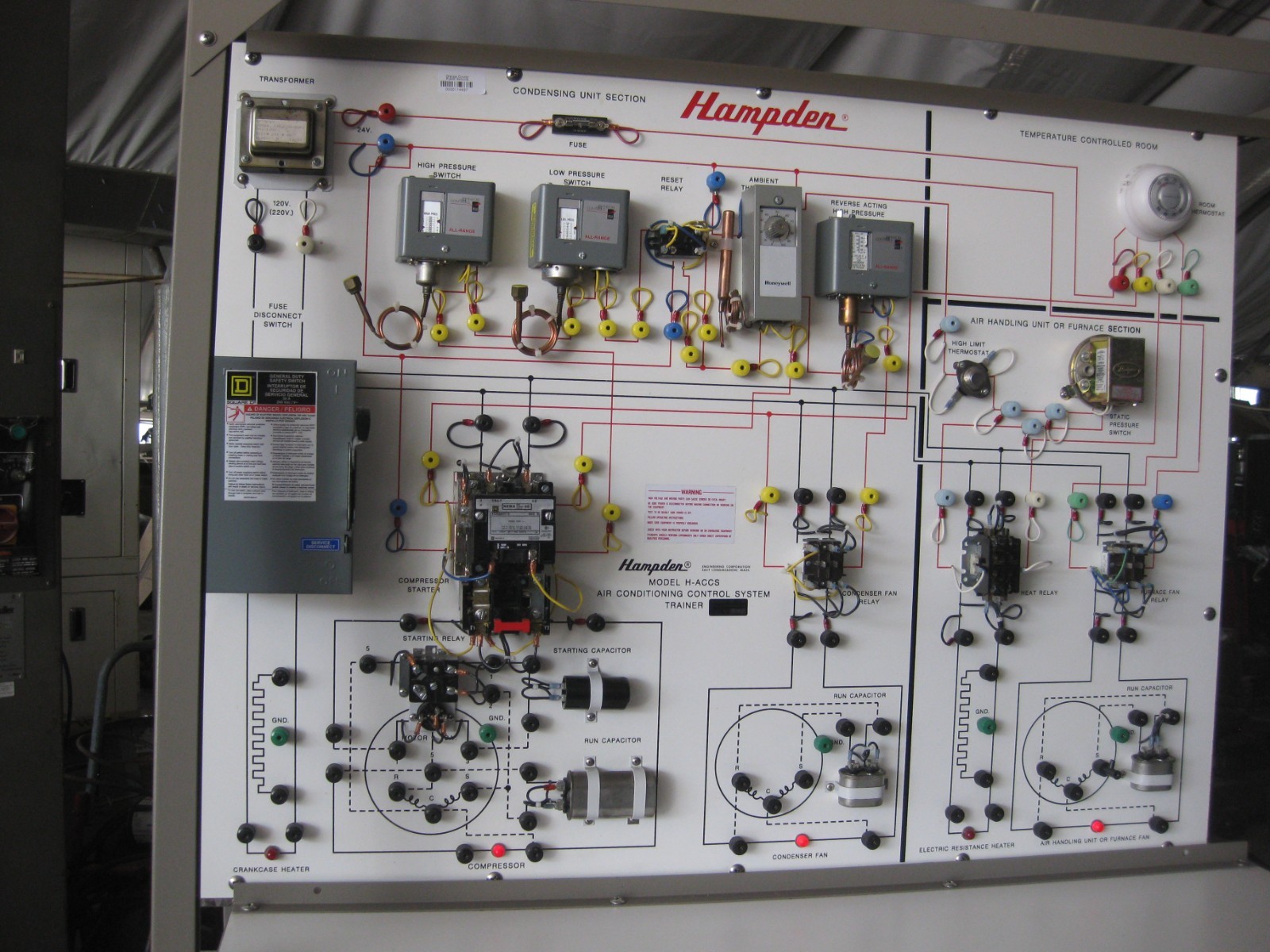 Hampden Model H-ACCS-1A Air Conditioning Control System Trainer
