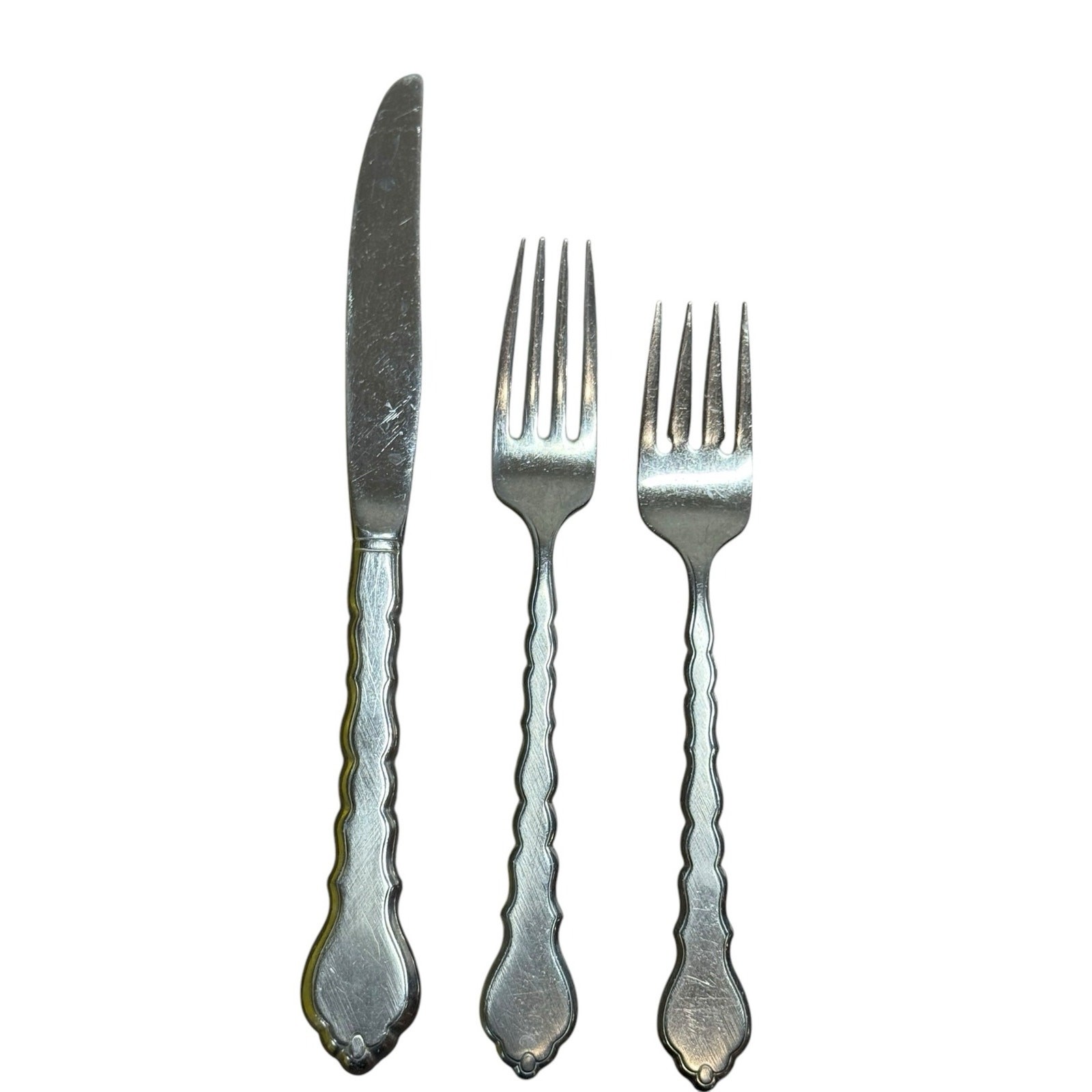 Oneida Community CELLO Burnished Stainless Flatware Replacement 5 Pc Setting