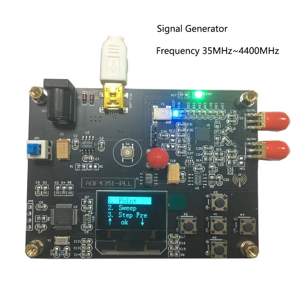 ADF4351 Sweep Frequency Generator Module with Wide Voltage Power Supply