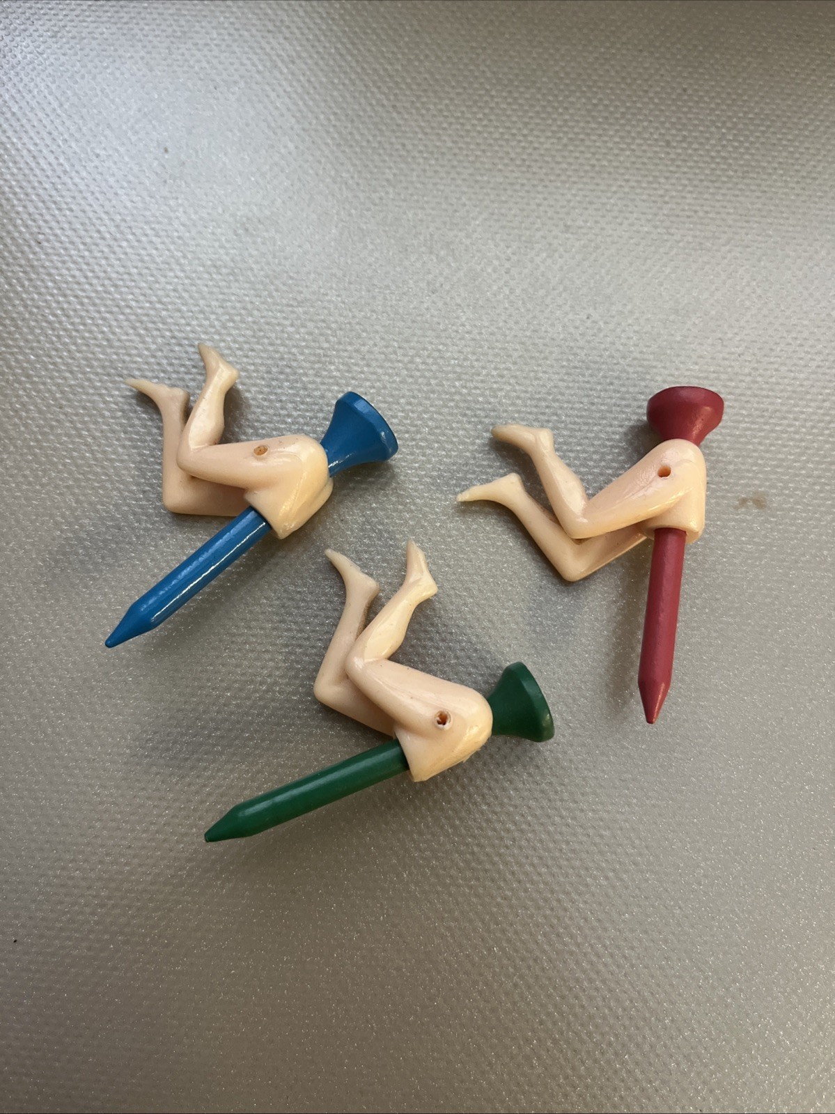 Lot Of 3 Vintage Gag Gift Plastic Funny Sexy Woman’s Legs Butt Golf Tee