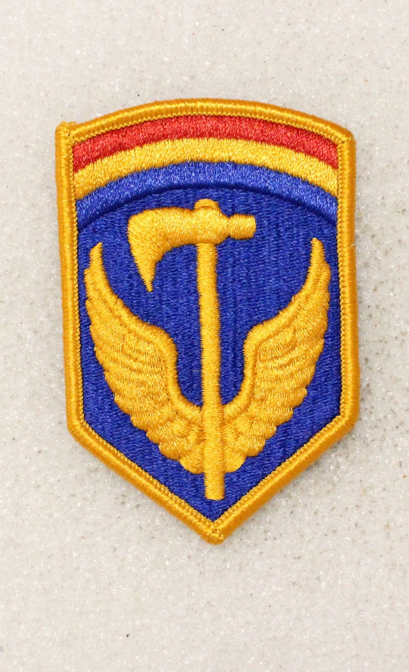 Army patch 5516 - 42nd Support Group w/merrowed edge