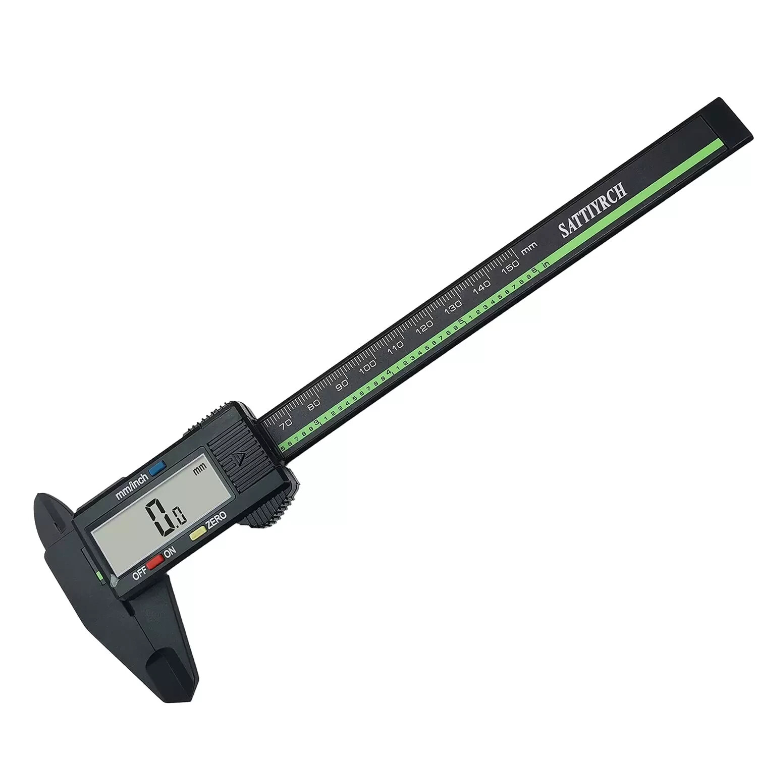 Electronic Digital Caliper Large LCD Screen 0-6"/150mm Strong Engineered Plastic