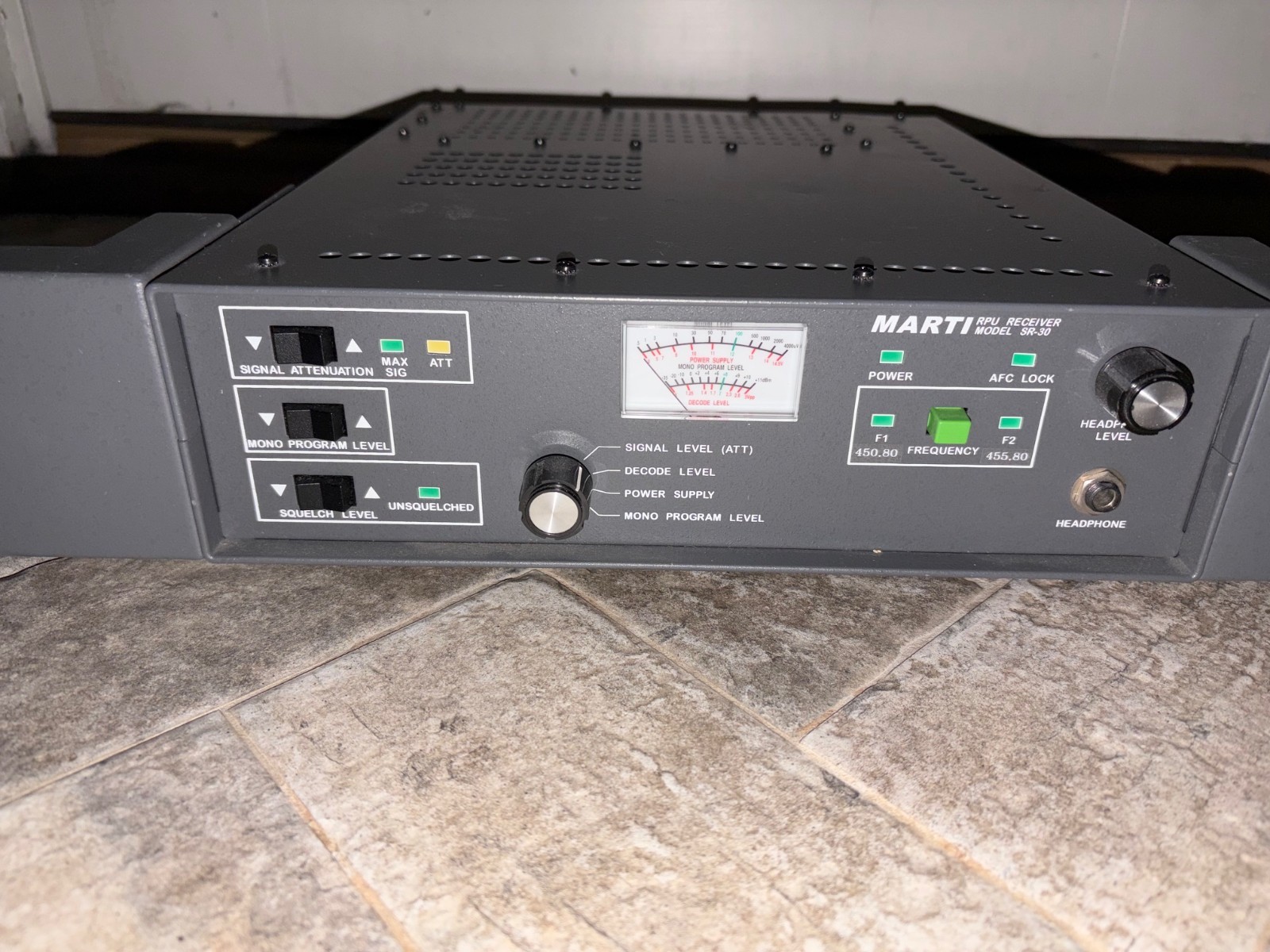 Marti RPU Receiver Model SR-30 Two Channel Remote Pickup Unit Receiver