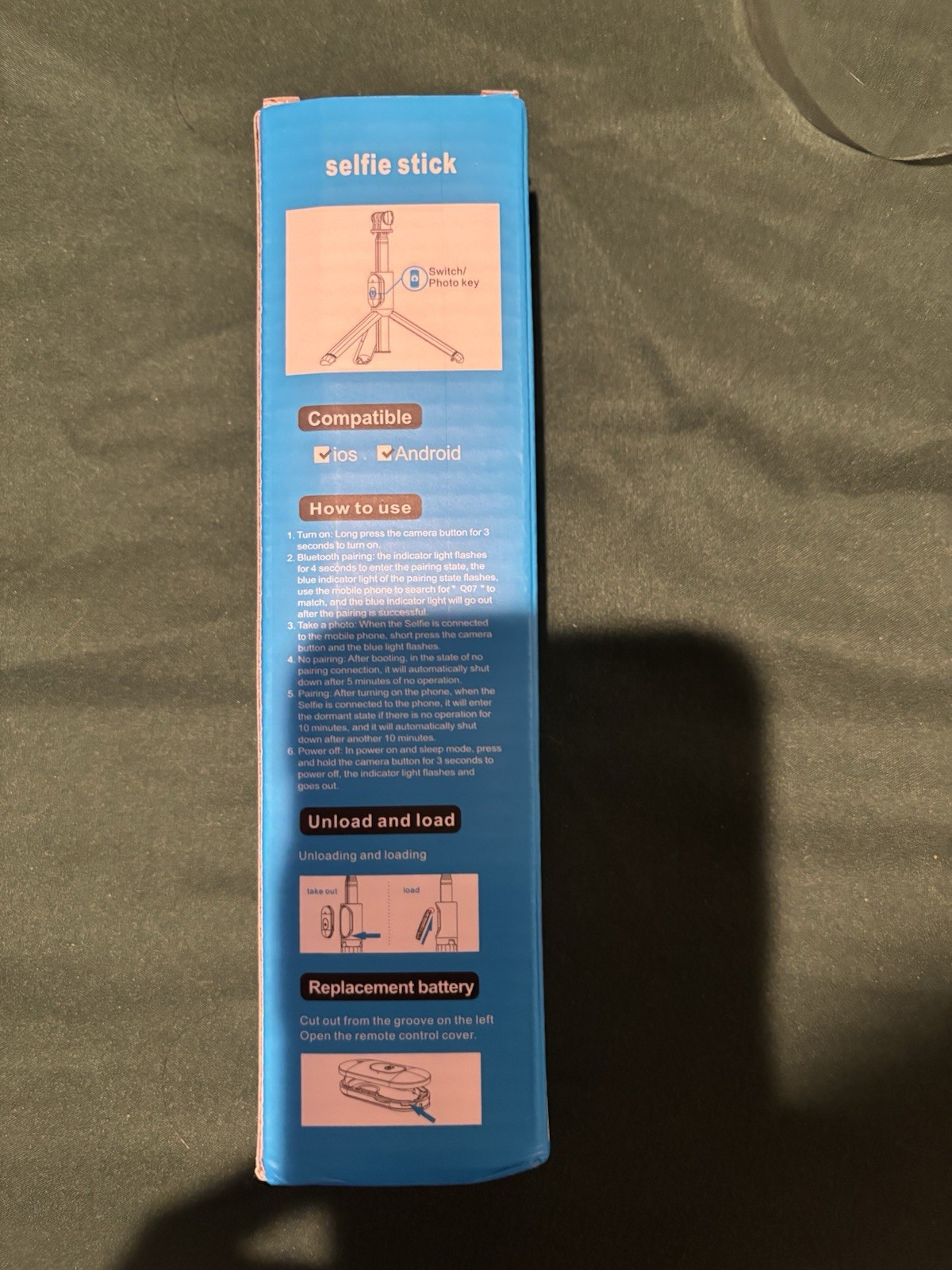 TINKSEN S02 Foldable Remote Selfie Stick Tripod 360° for iOS/Android 100cm