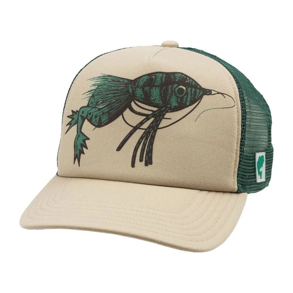Simms Fishing Artist Series Bass Fly Trucker- No Glare Underbrim RARE New