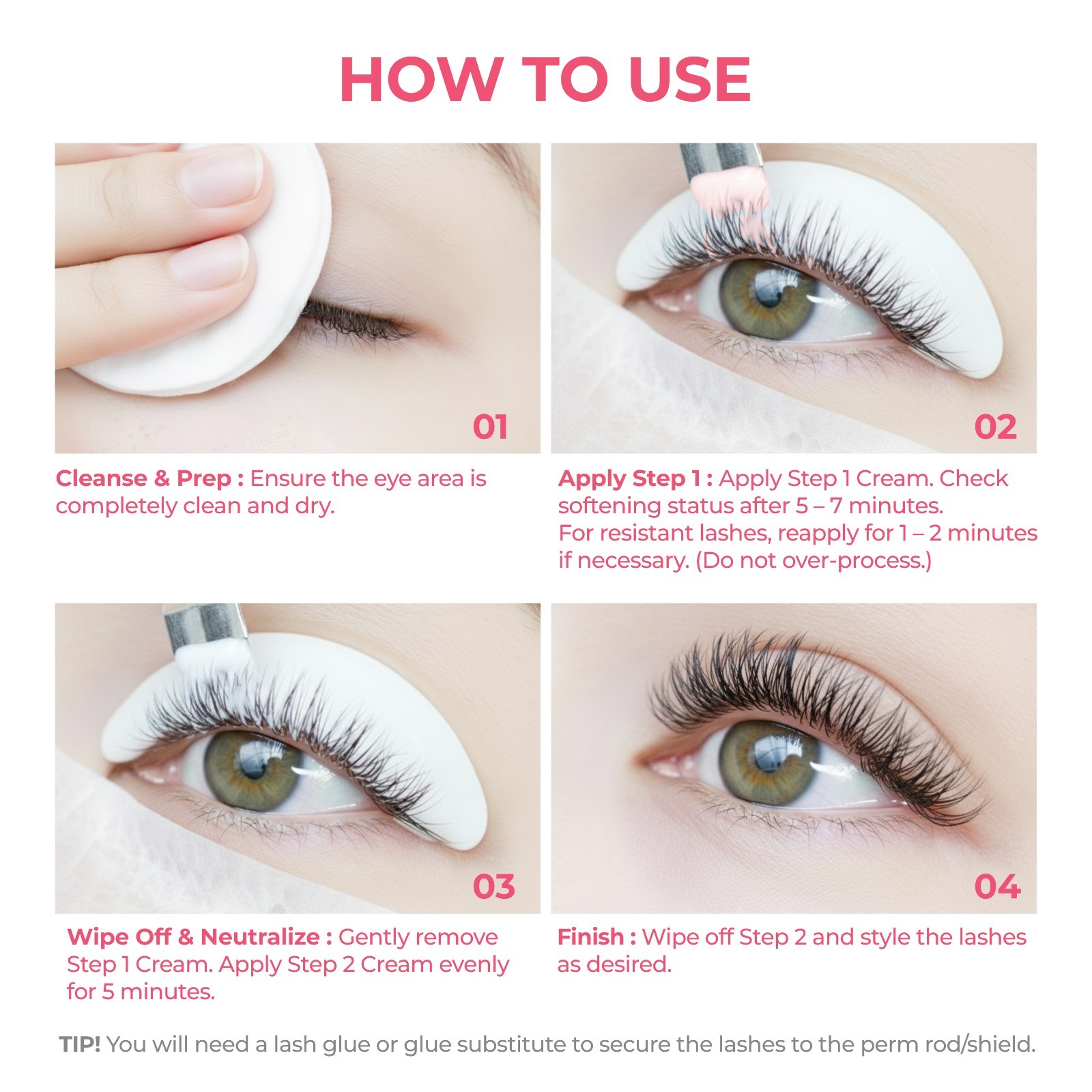 ORG Eyelash Perm (1st Agent, 2nd Agent: 1g each - 10 Sets)