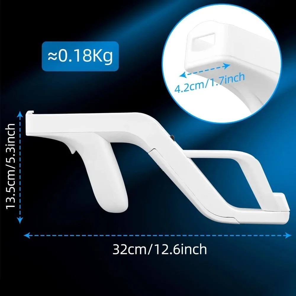 1Pcs Zapper Gun For Nintendo Wii right left Remote Controller Zapper Gun