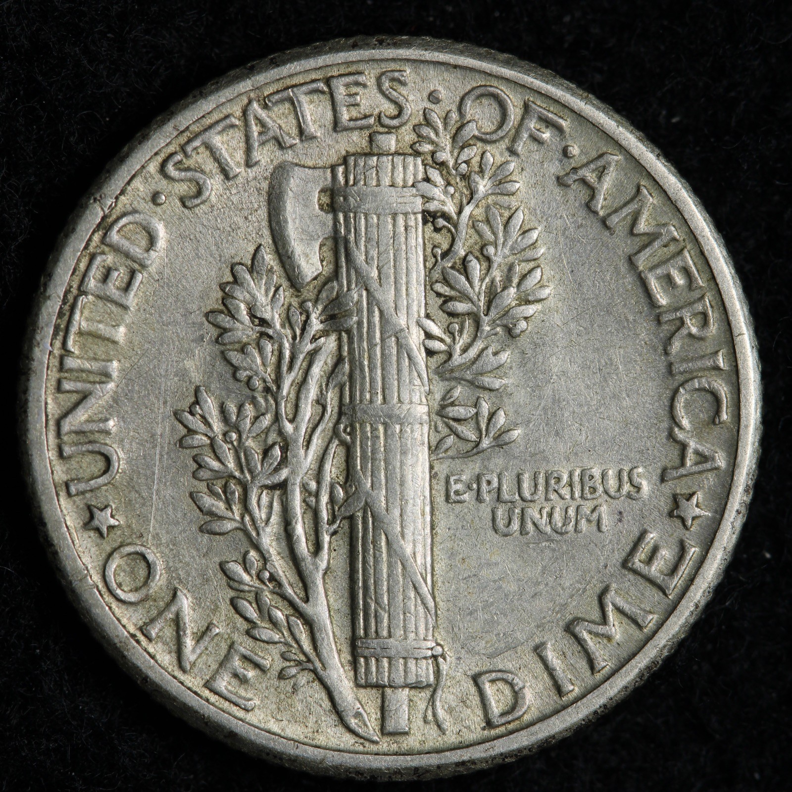 1930 Mercury Silver Dime AU E255 KGYB
