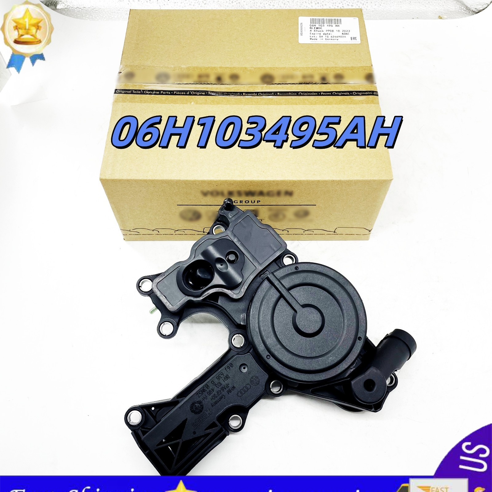 06H103495AH PCV Valve Oil Separator Fits For VW Audi  Tiguan GTI A3 A4 Q5 TT 2.0