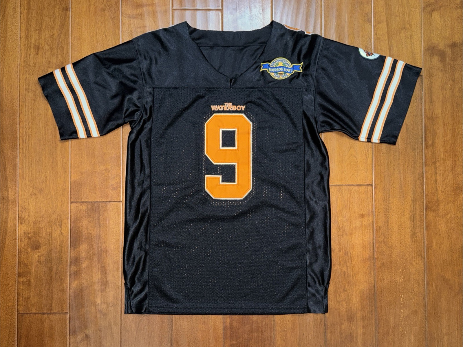 The Waterboy Bobby Boucher #9 Jersey Adam Sandler Black Orange NO SIZE/COLLAR