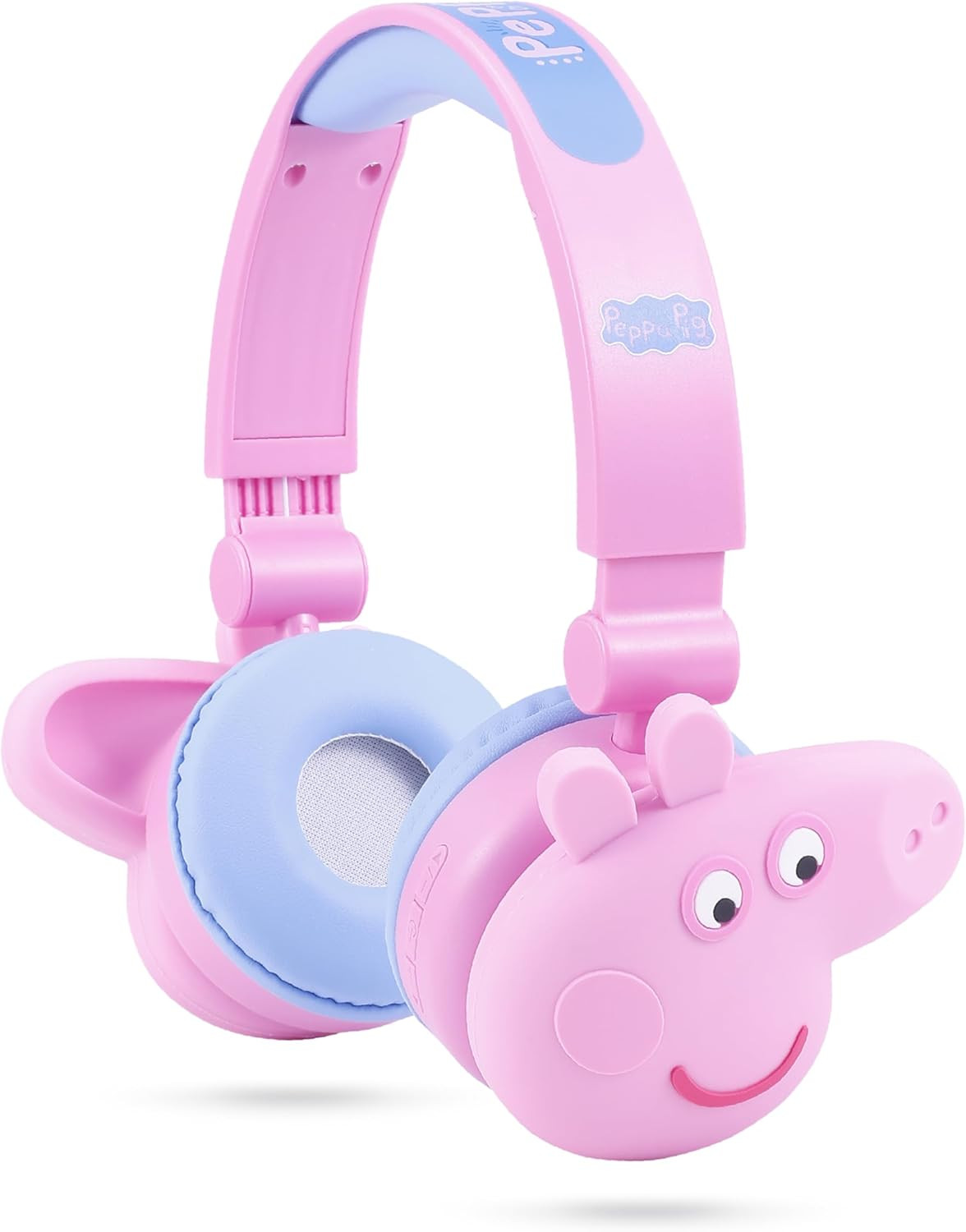 Peppa Pig - Kids Bluetooth Headphones, Wireless & Wired Over-Ear Headphones with