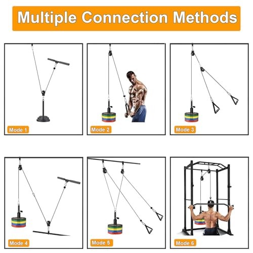 Fitness Pulley Cable,Replacement Cable Machine Accessories for DIY Home 65.6Ft