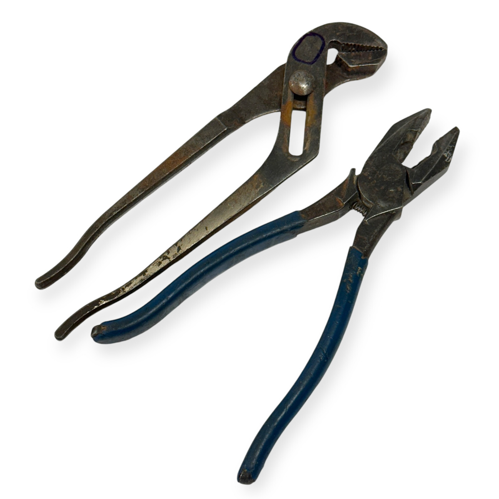 2 Pcs Unbranded 9.5 in, 10.5 in Linesman and Groove Joint Pliers Set
