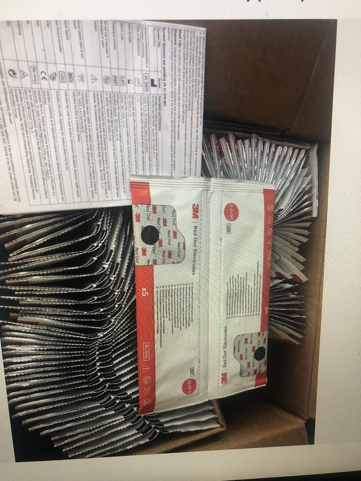 3M Red Dot 2670-5, 1000 CTS, ECG EKG Snap Electrode, Snap Connector, NIB