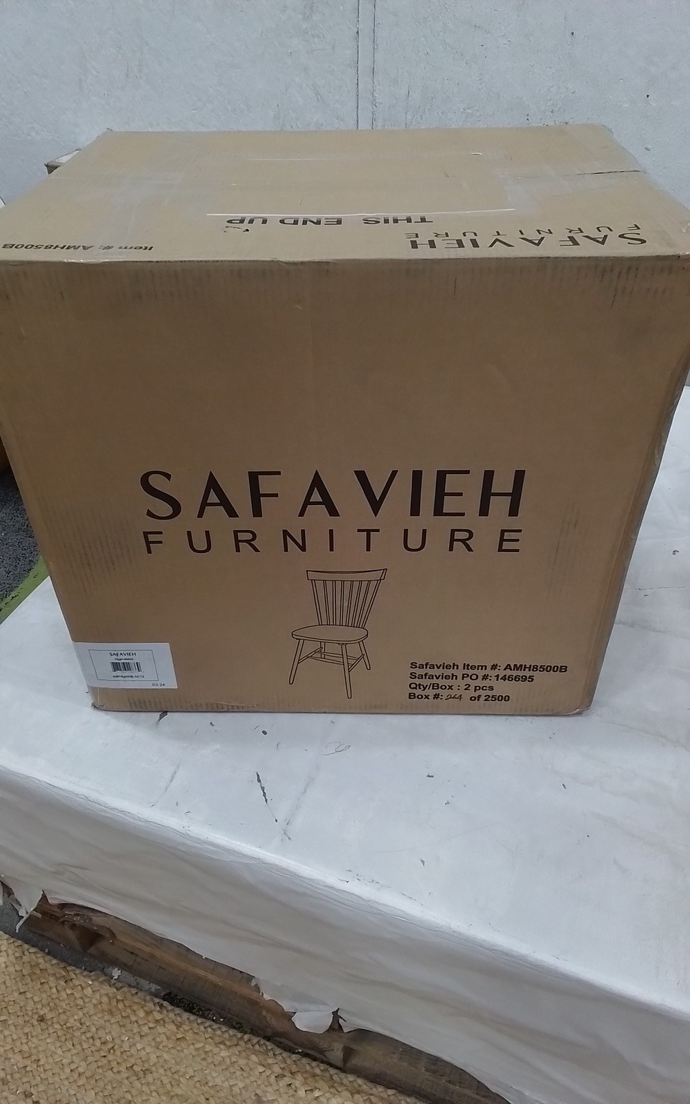 Safavieh PARKER SPINDEL SIDE CHAIR, Reduced Price 2172781289 AMH8500B